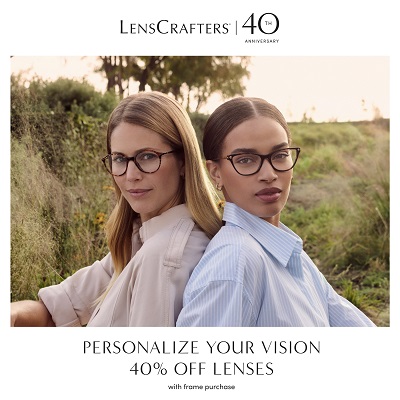 40% off lenses with frame purchase icon