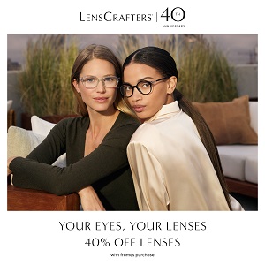 40% off lenses with frame purchase icon