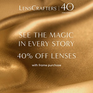 40% off lenses with frame purchase icon